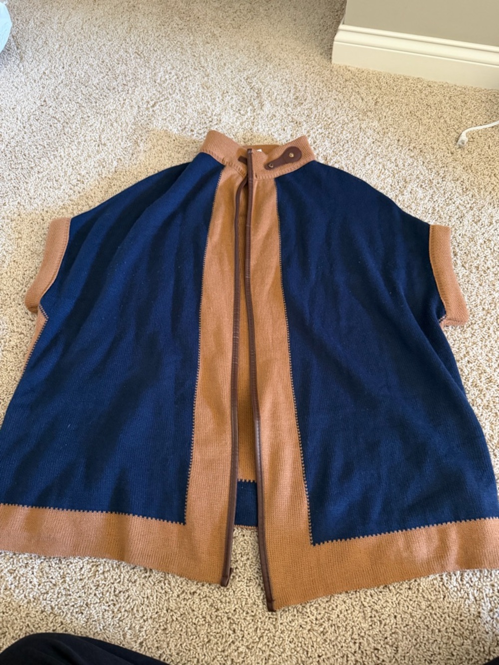 Akemi + Kin Caramel & Navy Sweater